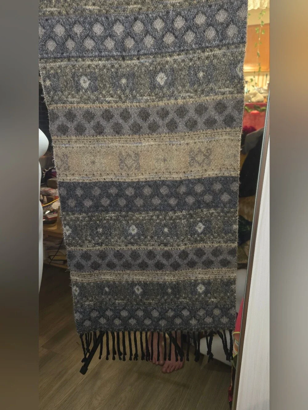 Vintage Berkshire Reversible Scarf Made in Italy